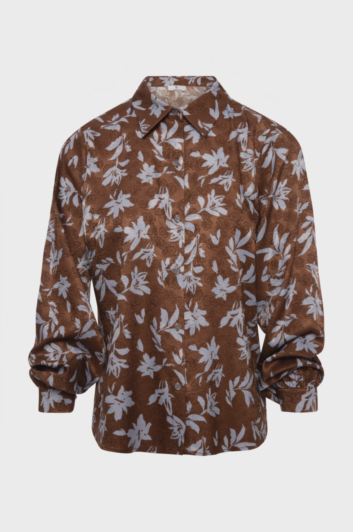 Camicia regular in fantasia floreale