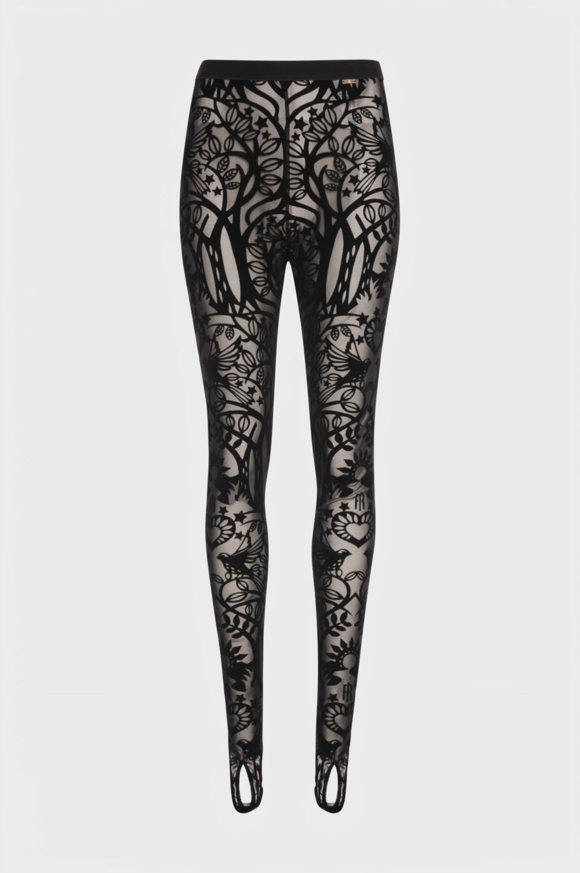 Leggings slim in pizzo
