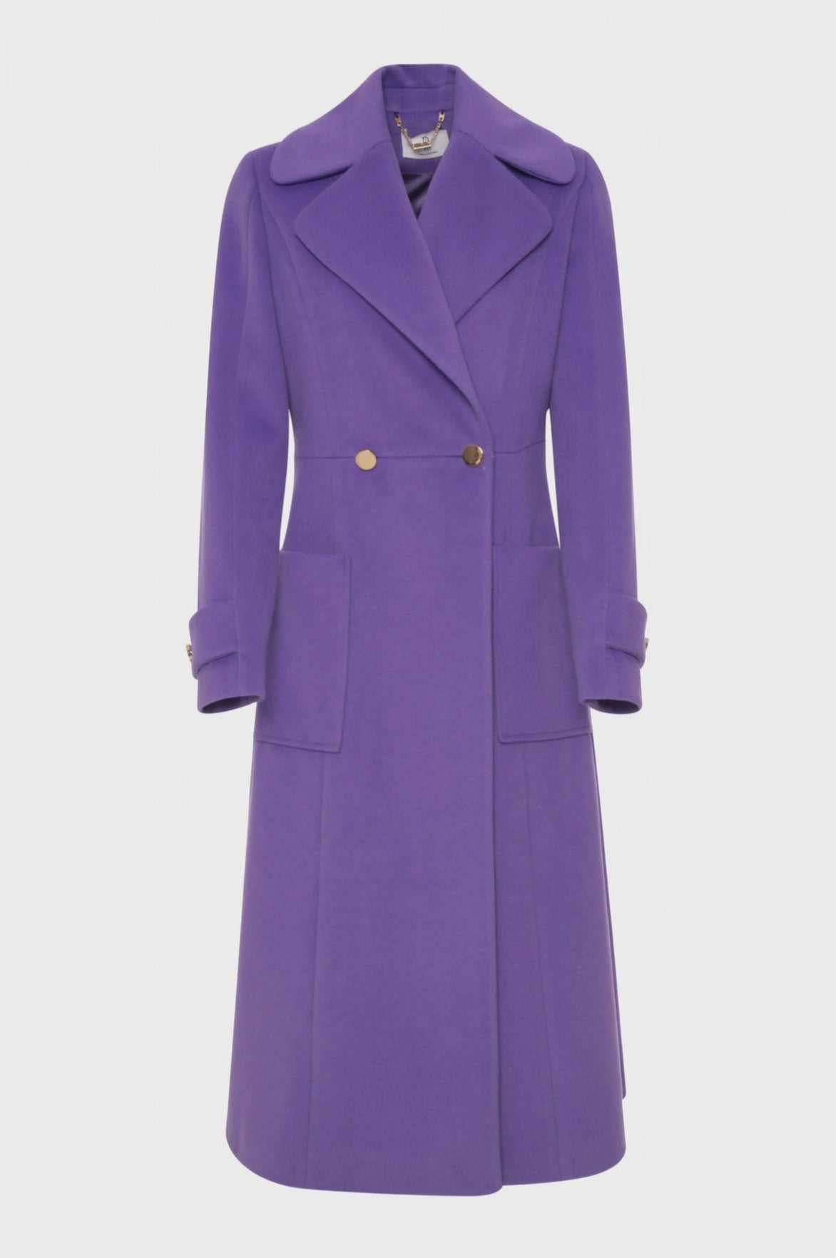 Cappotto regular lungo in panno