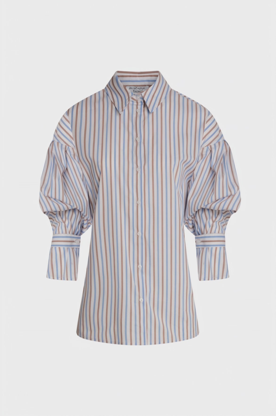 Camicia regular a righe multicolor