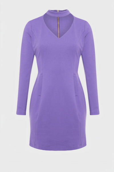 Abito slim mini in tessuto stretch