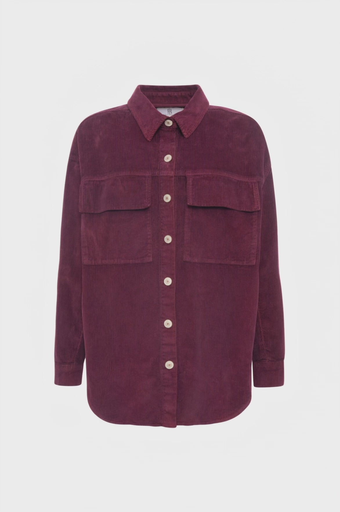 Camicia over in velluto 1000 righe