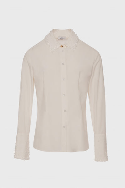 Camicia slim con applicazioni luminose