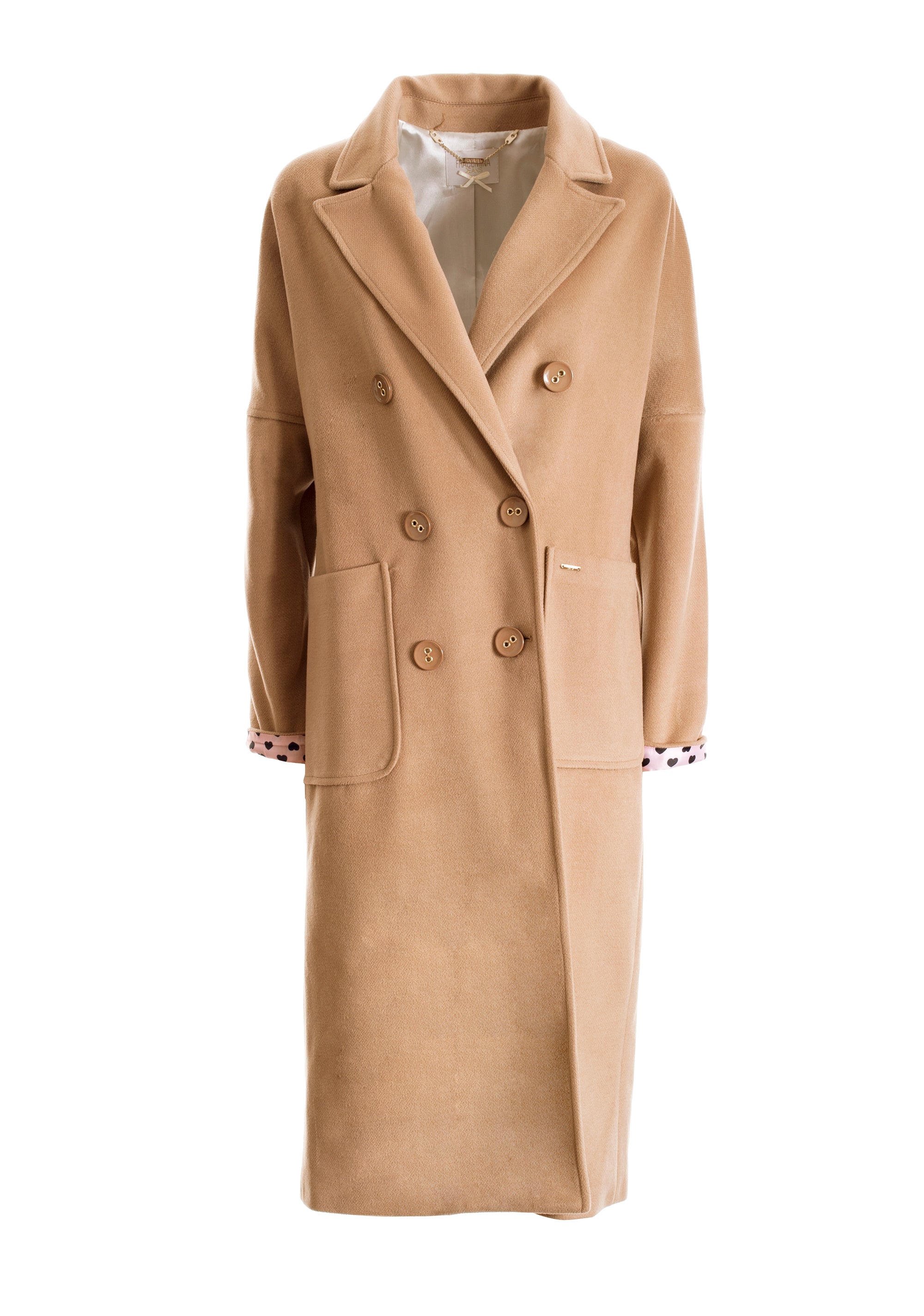 Cappotto regular lungo con maniche lunghe