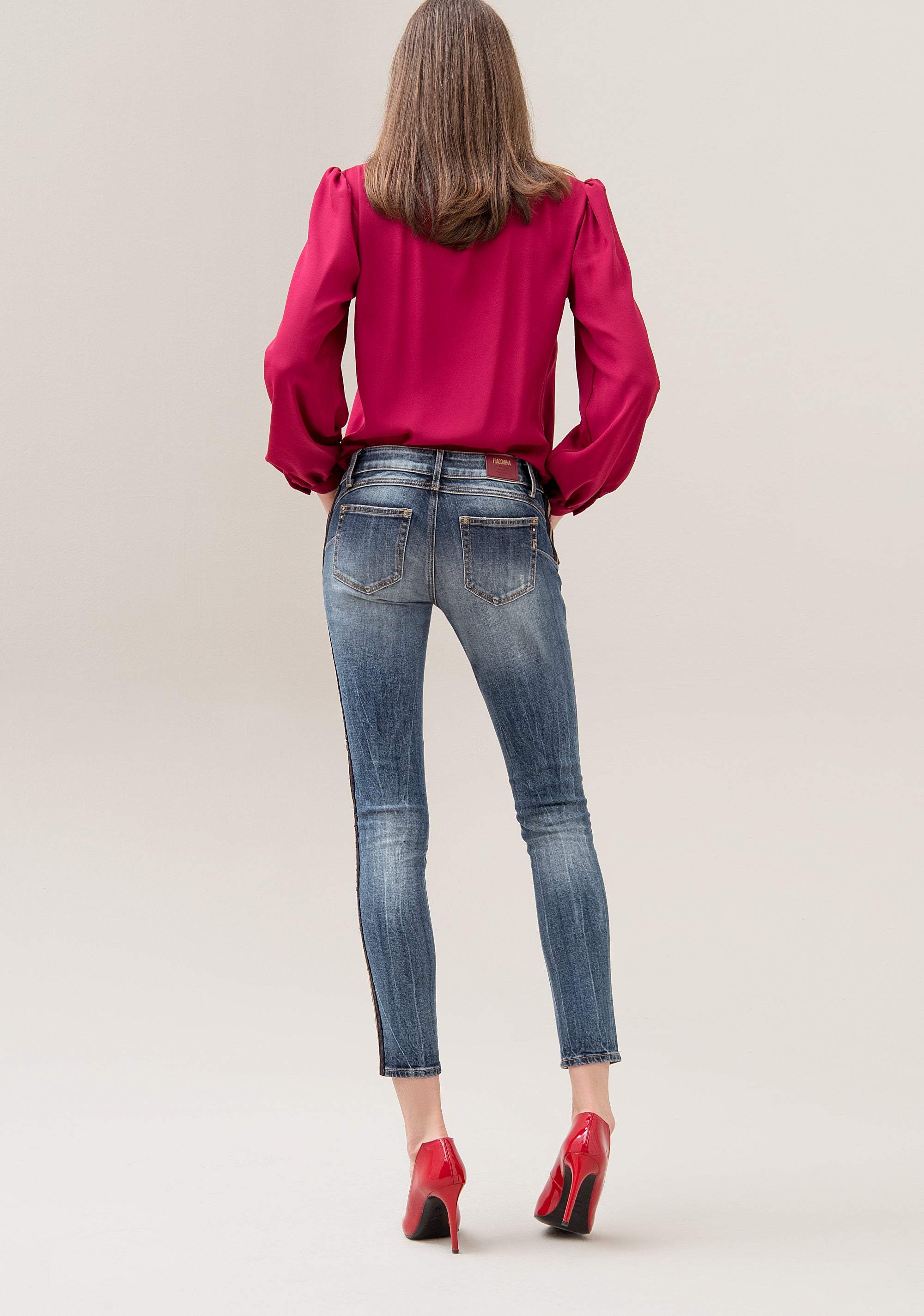 Jeans skinny effetto push up in denim stretch