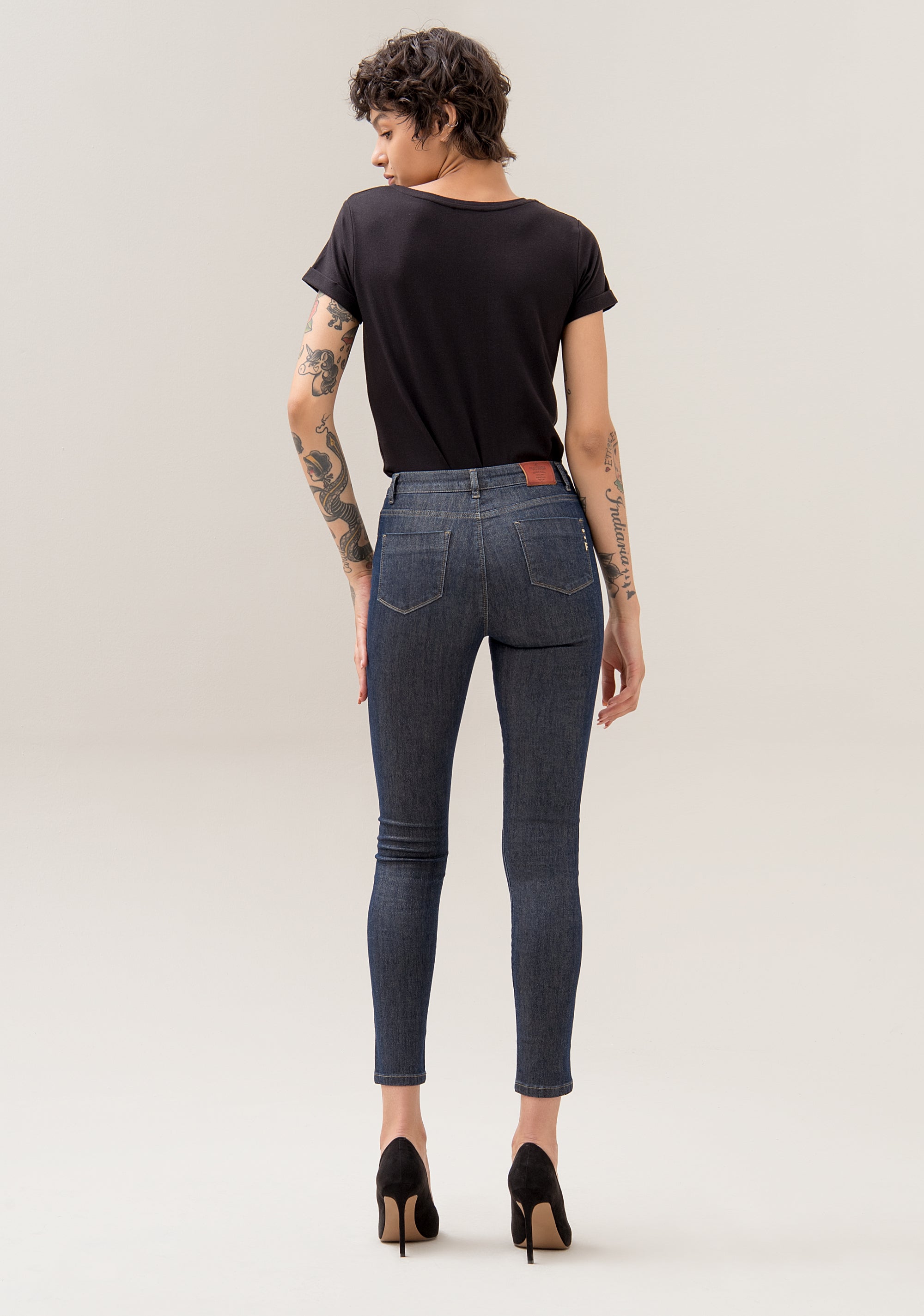 Jeans leggings in denim super stretch-FRACOMINA-F120W10040D02201