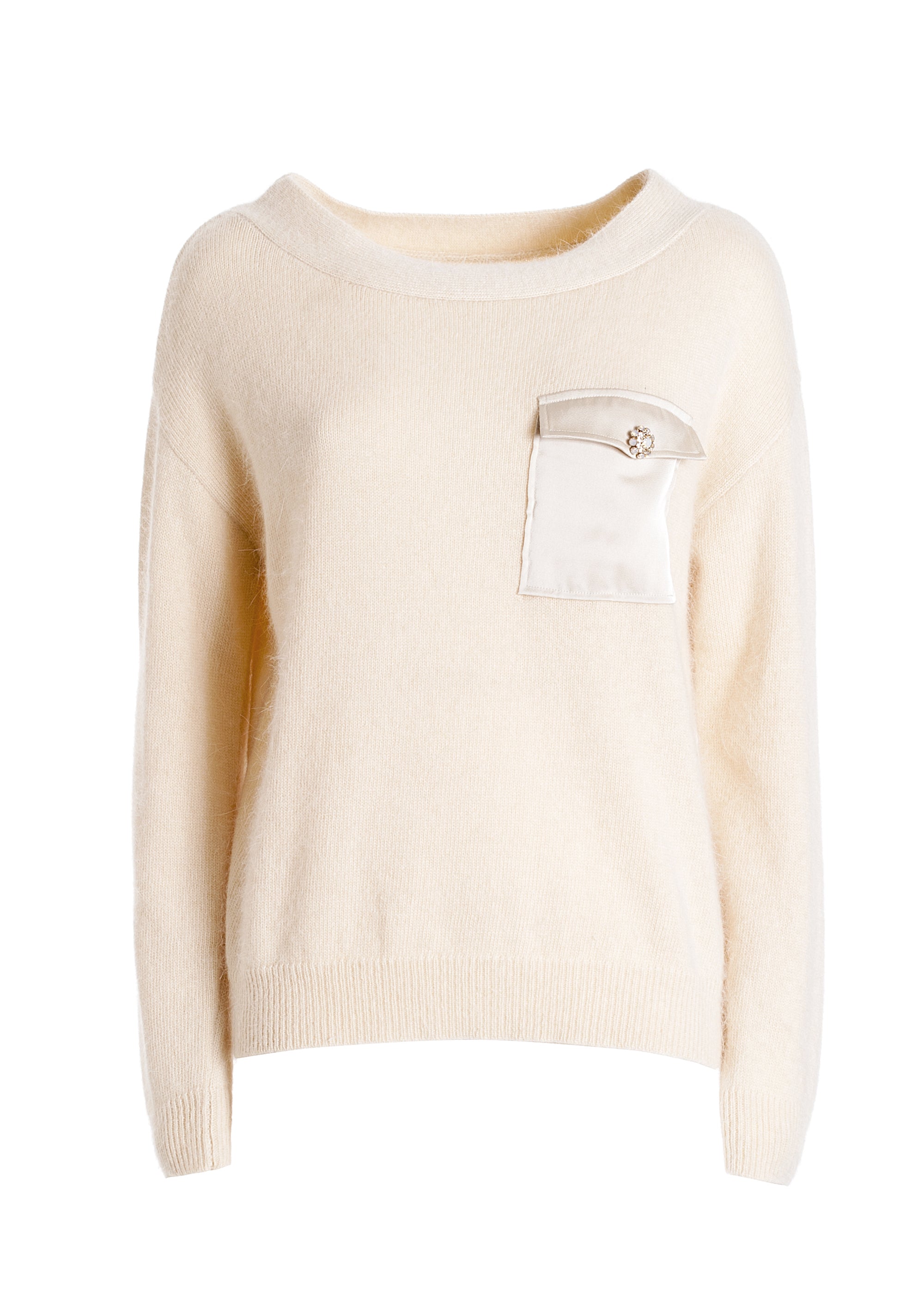 Maglia ampia con angora