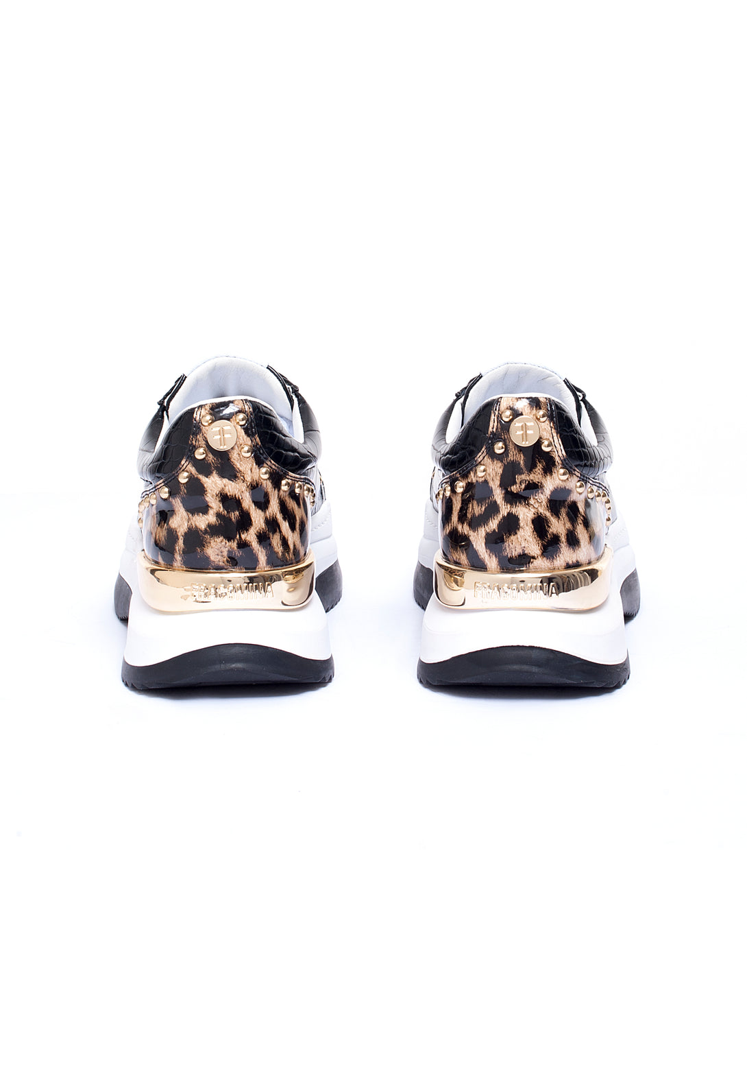 Sneakers in eco pelle con stampa coccodrillo-FRACOMINA-F721WS6003P41101