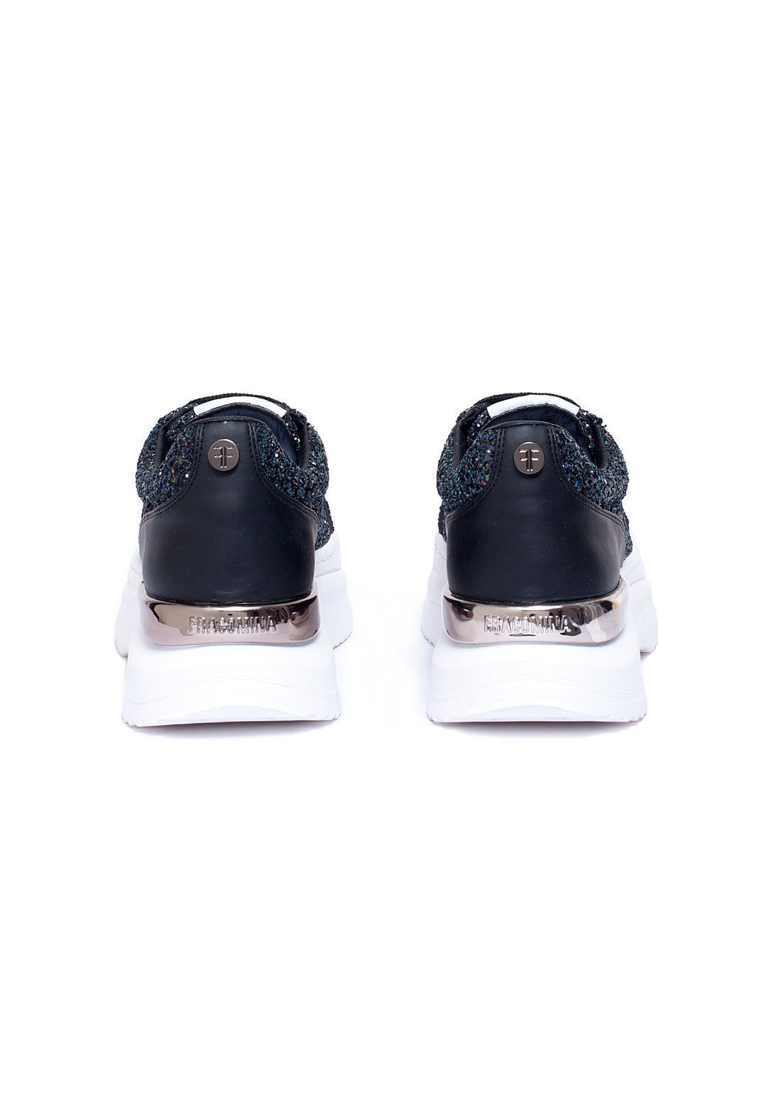 Sneakers stringate con glitter luminosi-FRACOMINA-F721WS6004P416M8