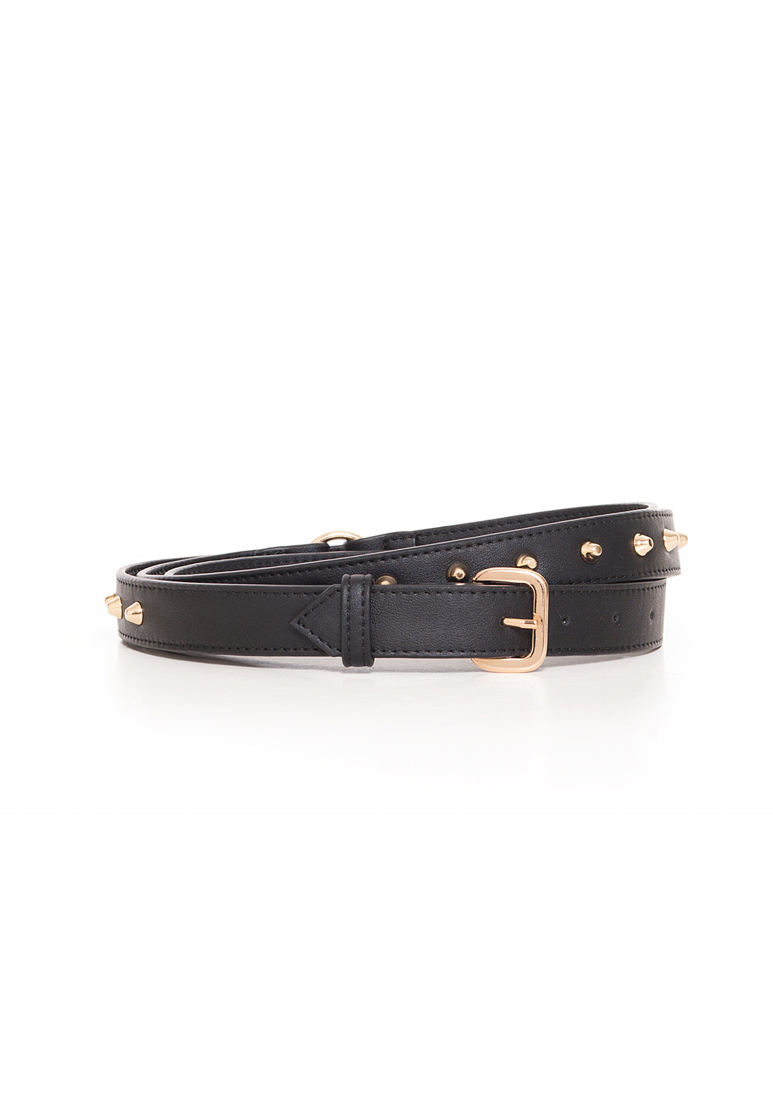 Cintura sottile in eco pelle con borchie-FRACOMINA-FA22WA5007P41101-053-FA-XS