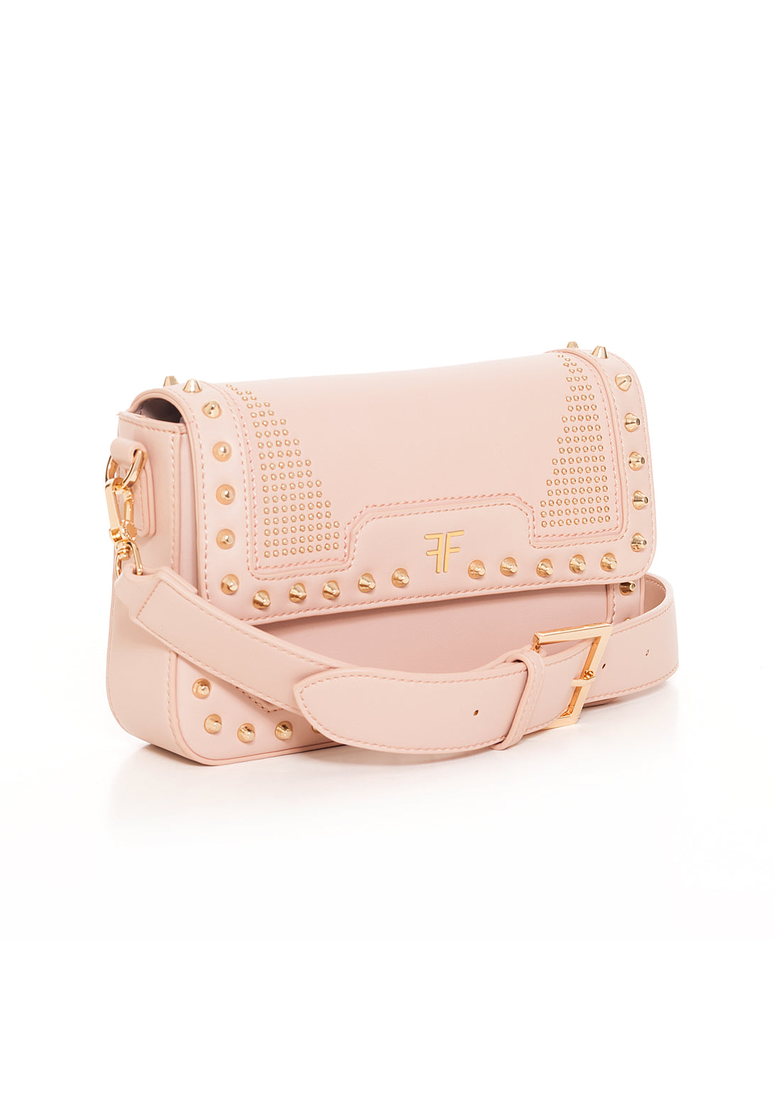 Borsa baguette in eco pelle con borchie-FRACOMINA-FA22WB3004P41101-E11-TU-TU