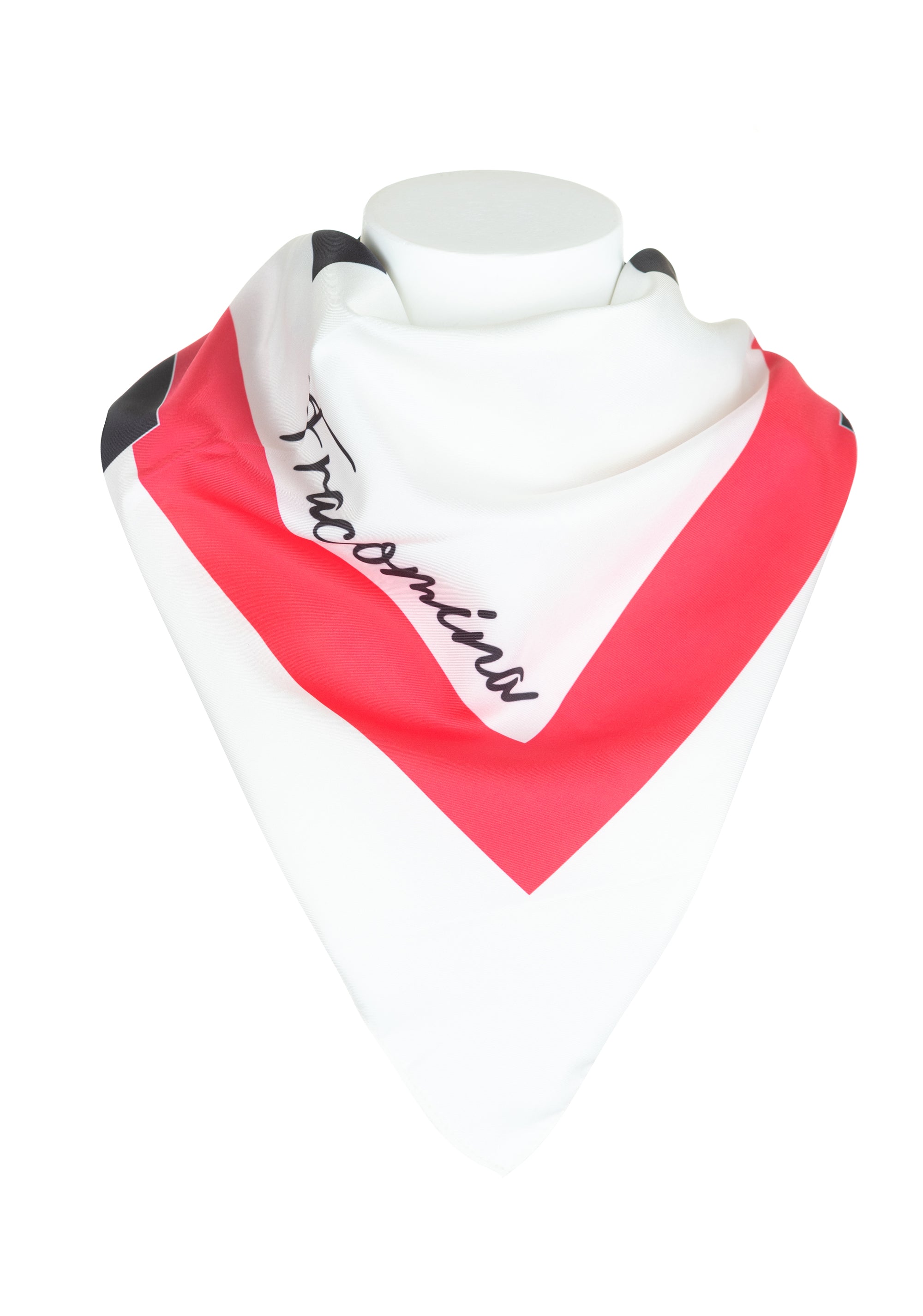 Foulard multicolore con logo