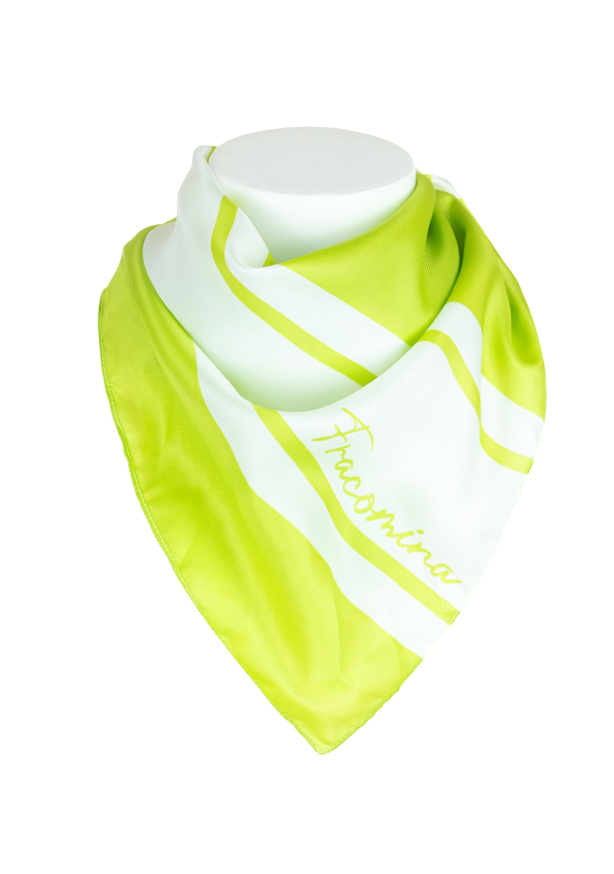 Foulard bicolore con logo