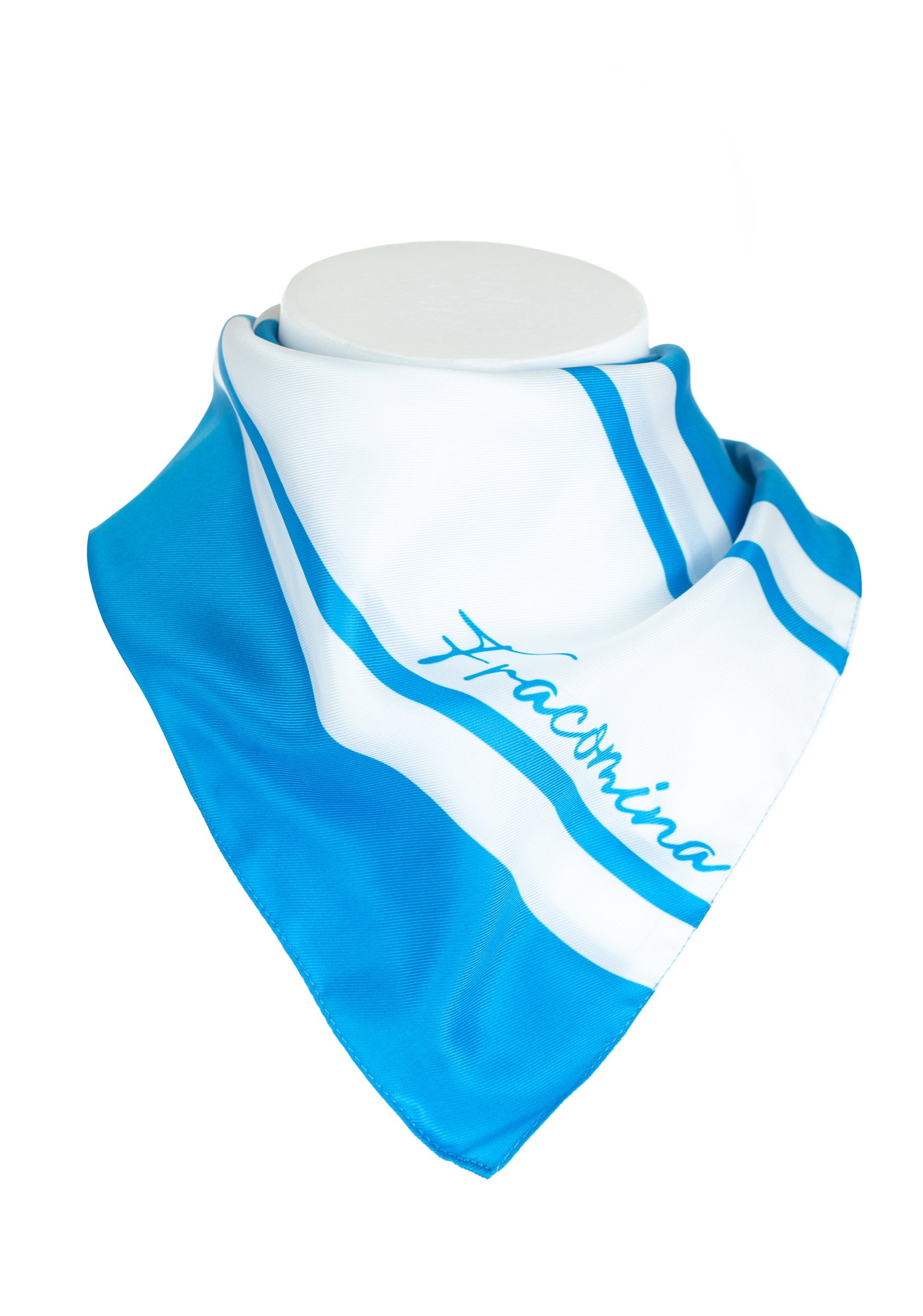 Foulard bicolore con logo