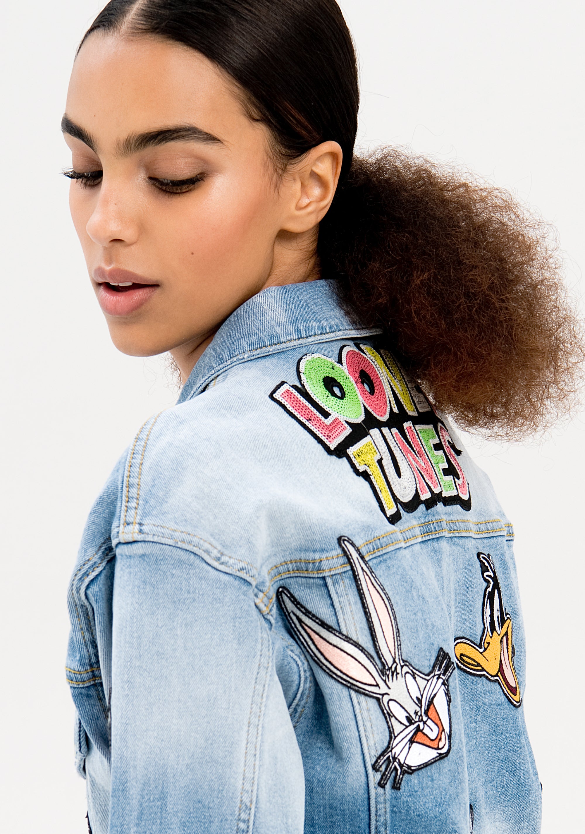 Giacca in denim corta Looney Tunes