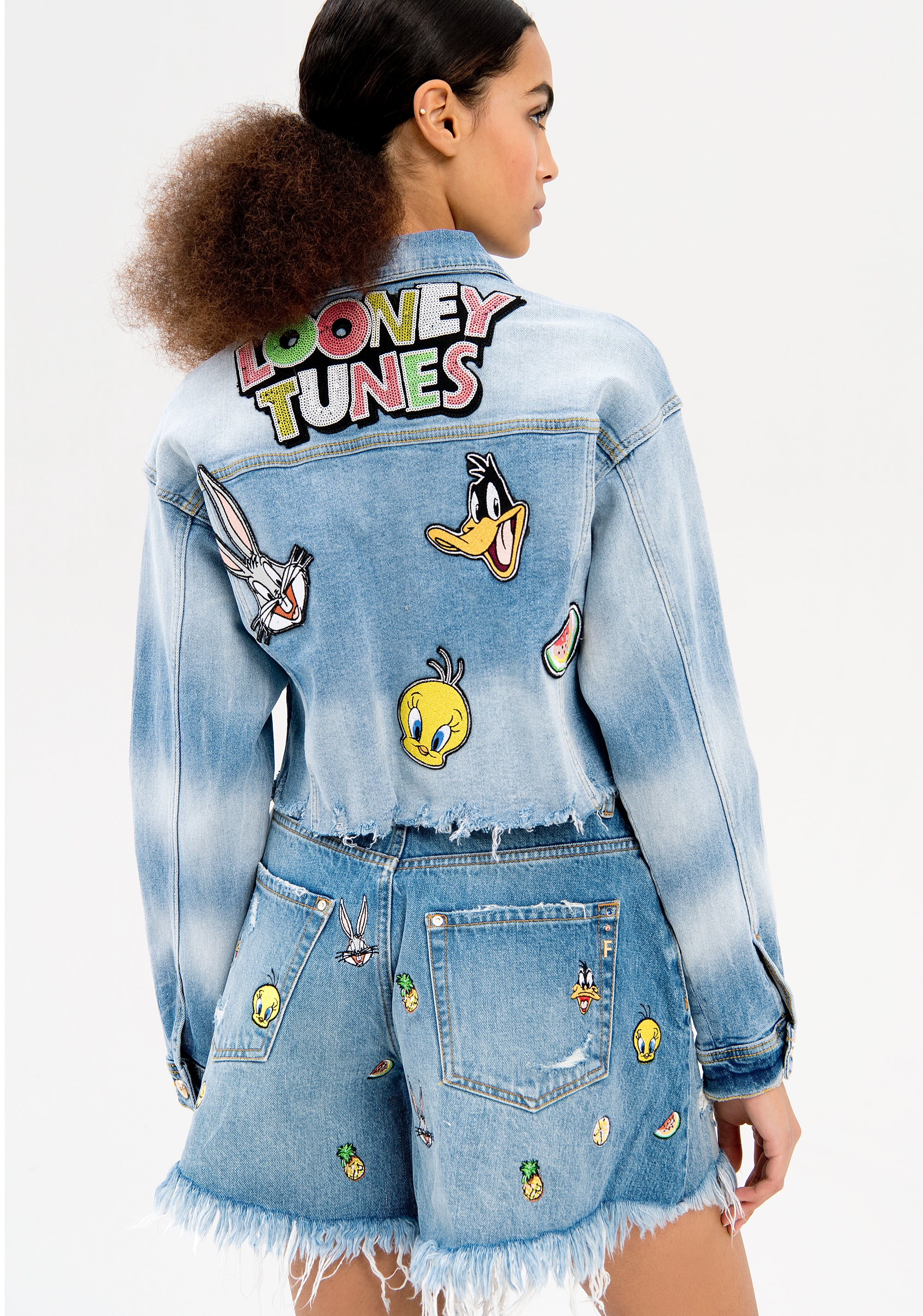 Giacca in denim corta Looney Tunes