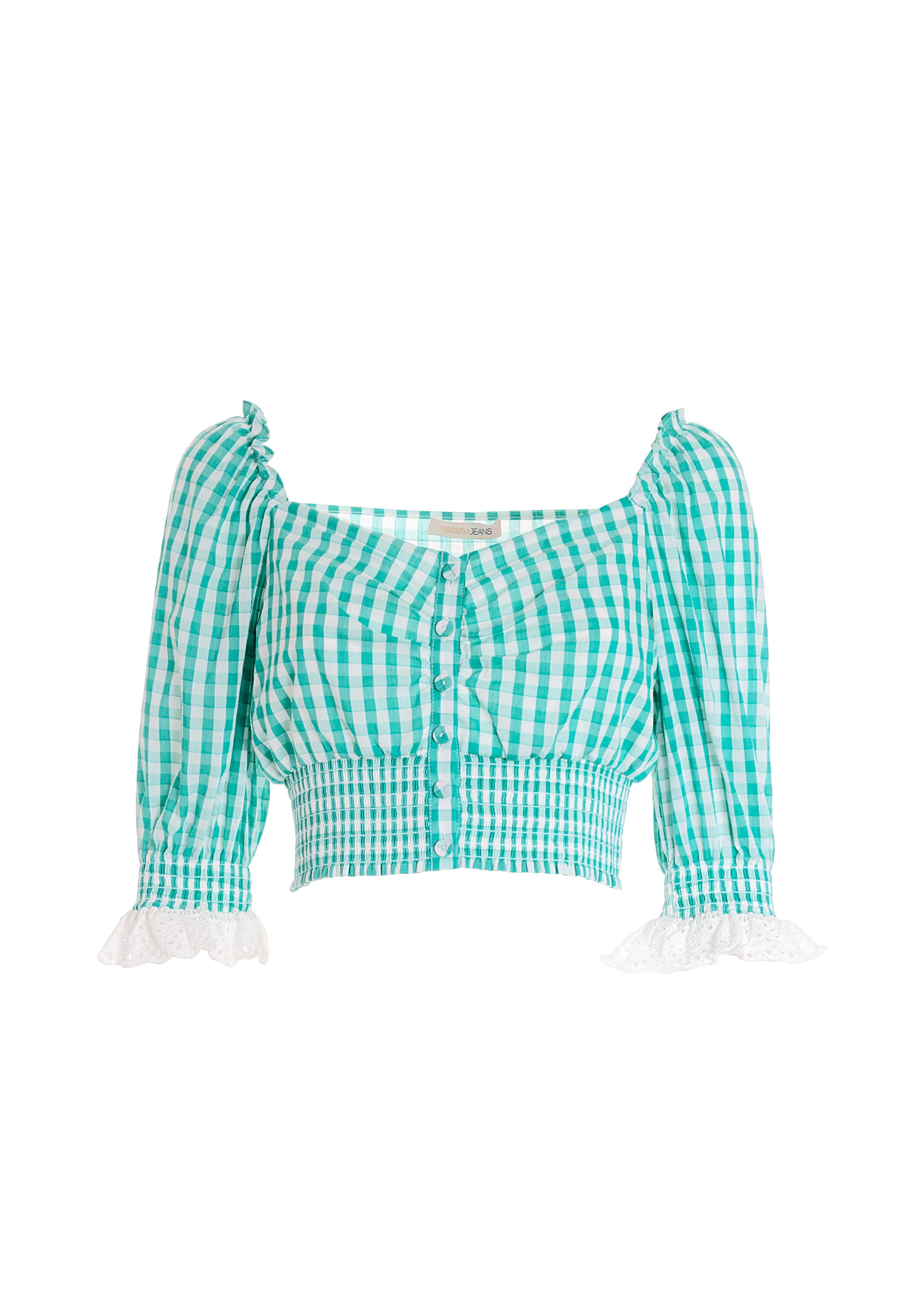 Top cropped in vichy