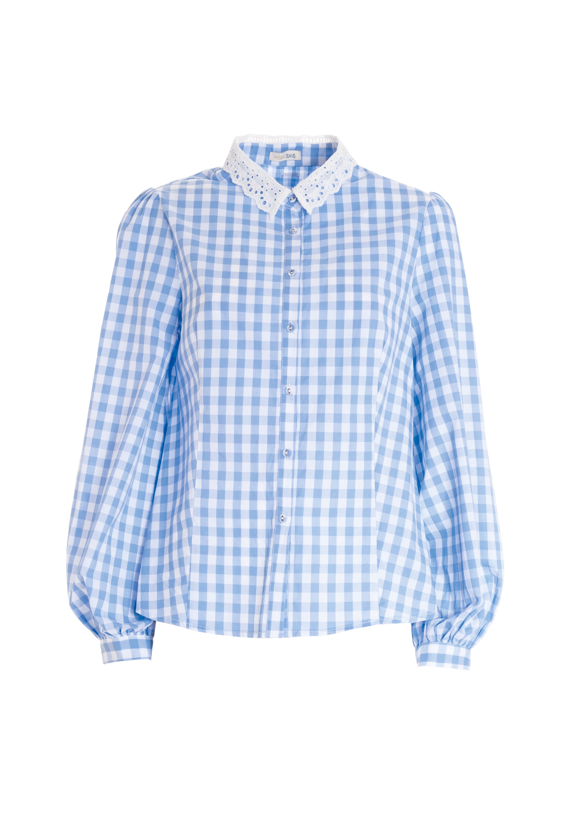 Camicia over in cotone vichy