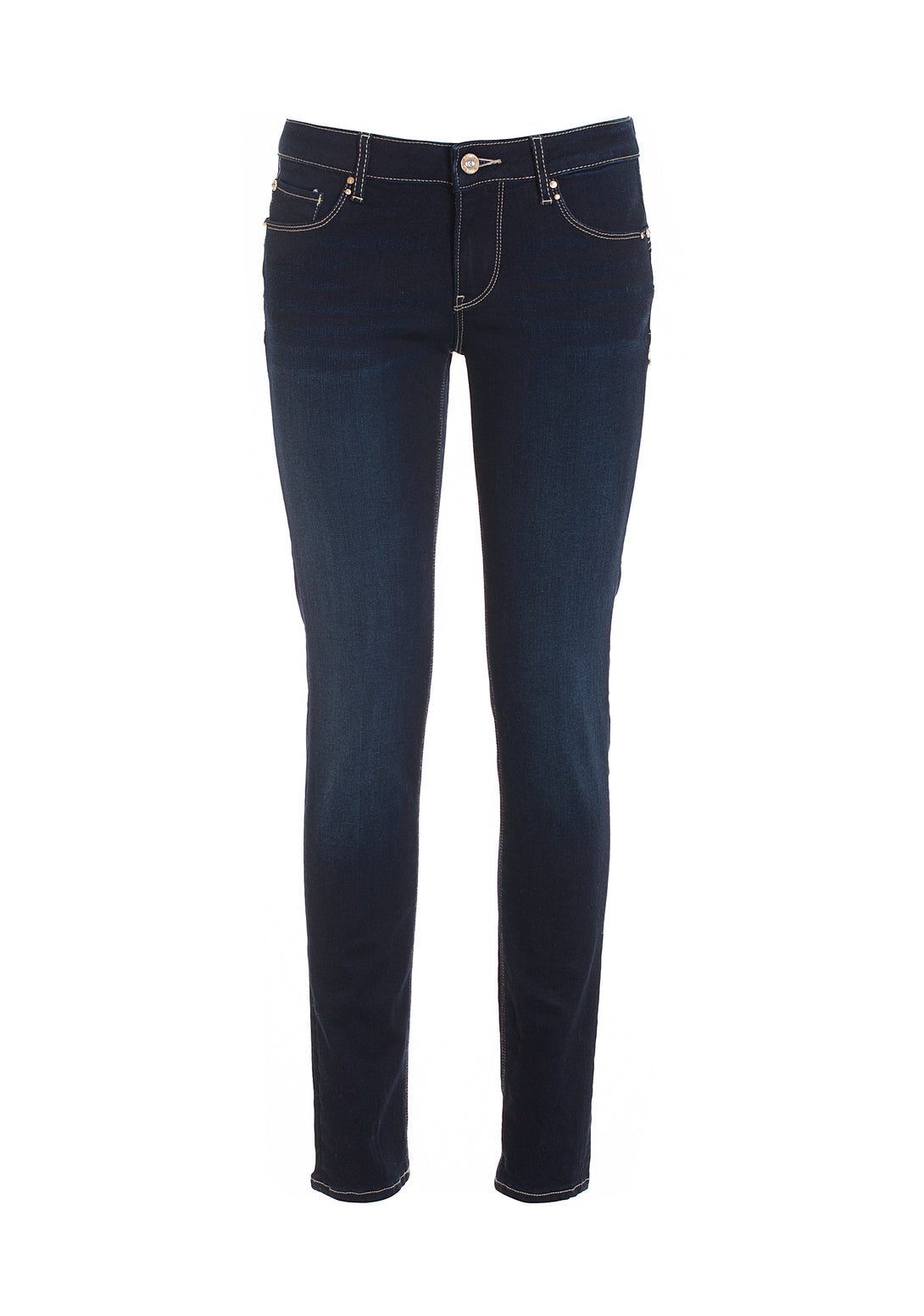Jeans skinny effetto push up in denim con lavaggio scuro-FRACOMINA-FP22WV1001D42093-B03-JN-24