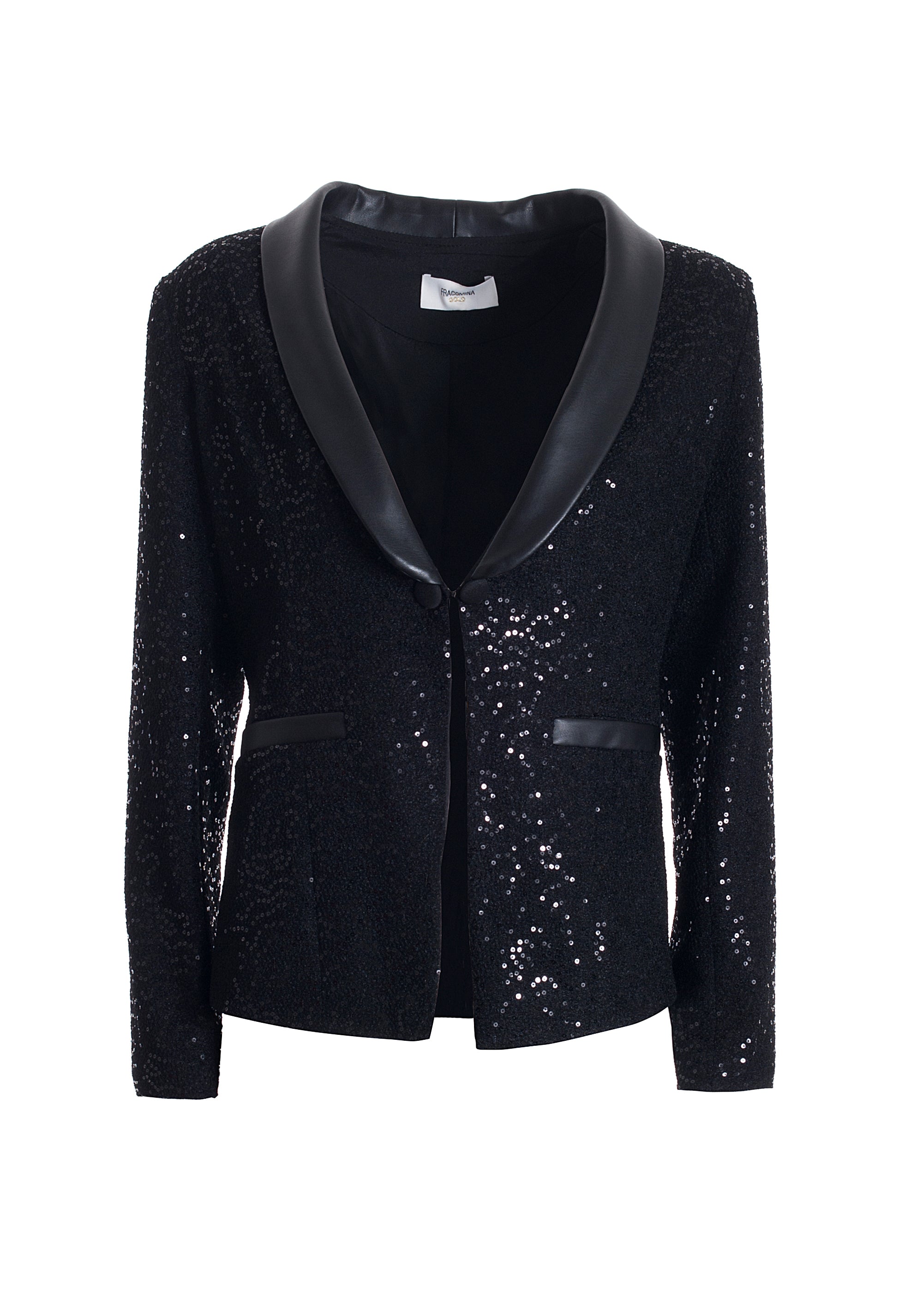 Blazer aderente con paillettes luminose