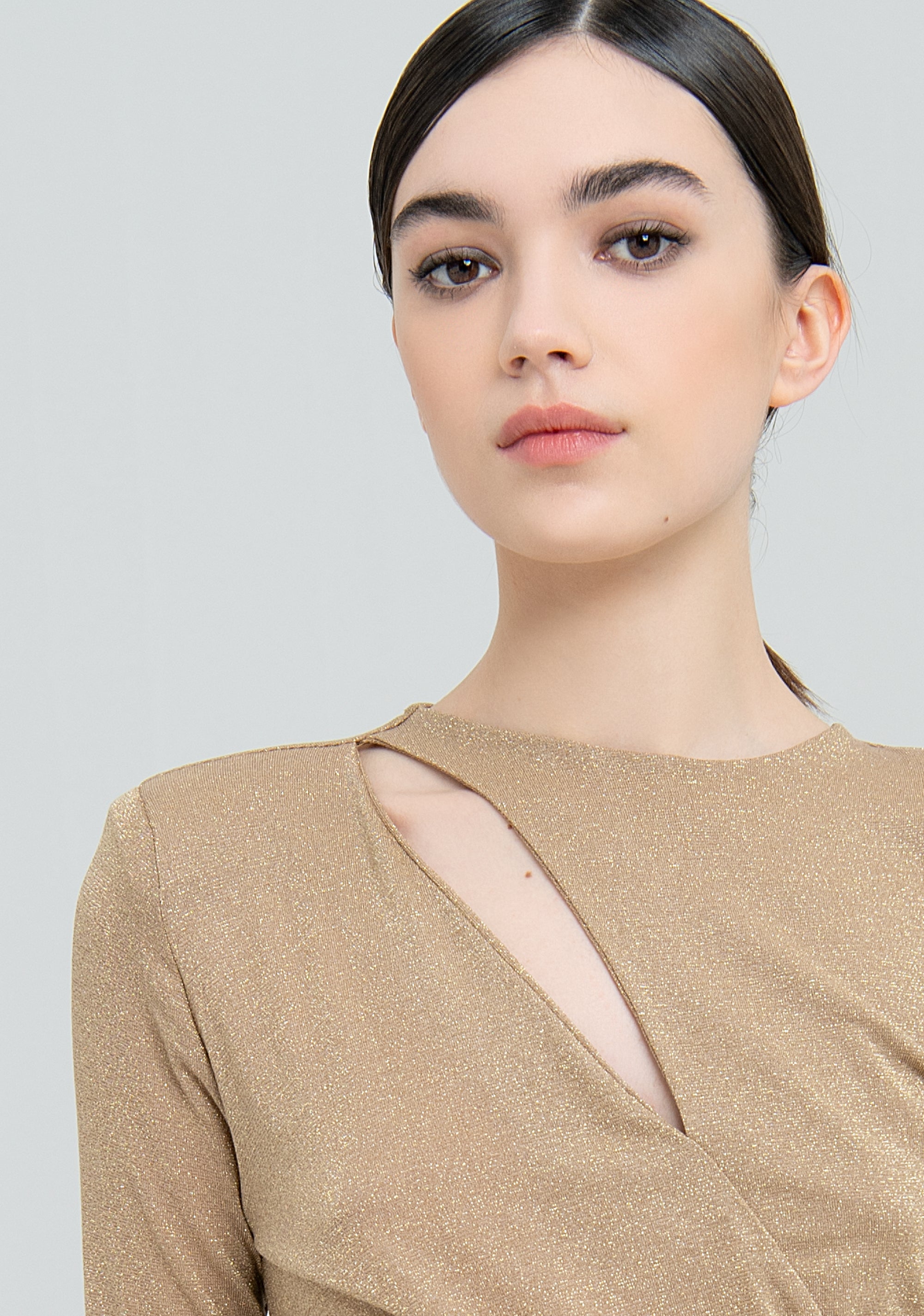 Abito slim lungo in lurex-FRACOMINA-FQ22WD3007W581Q7-150-FA-XS