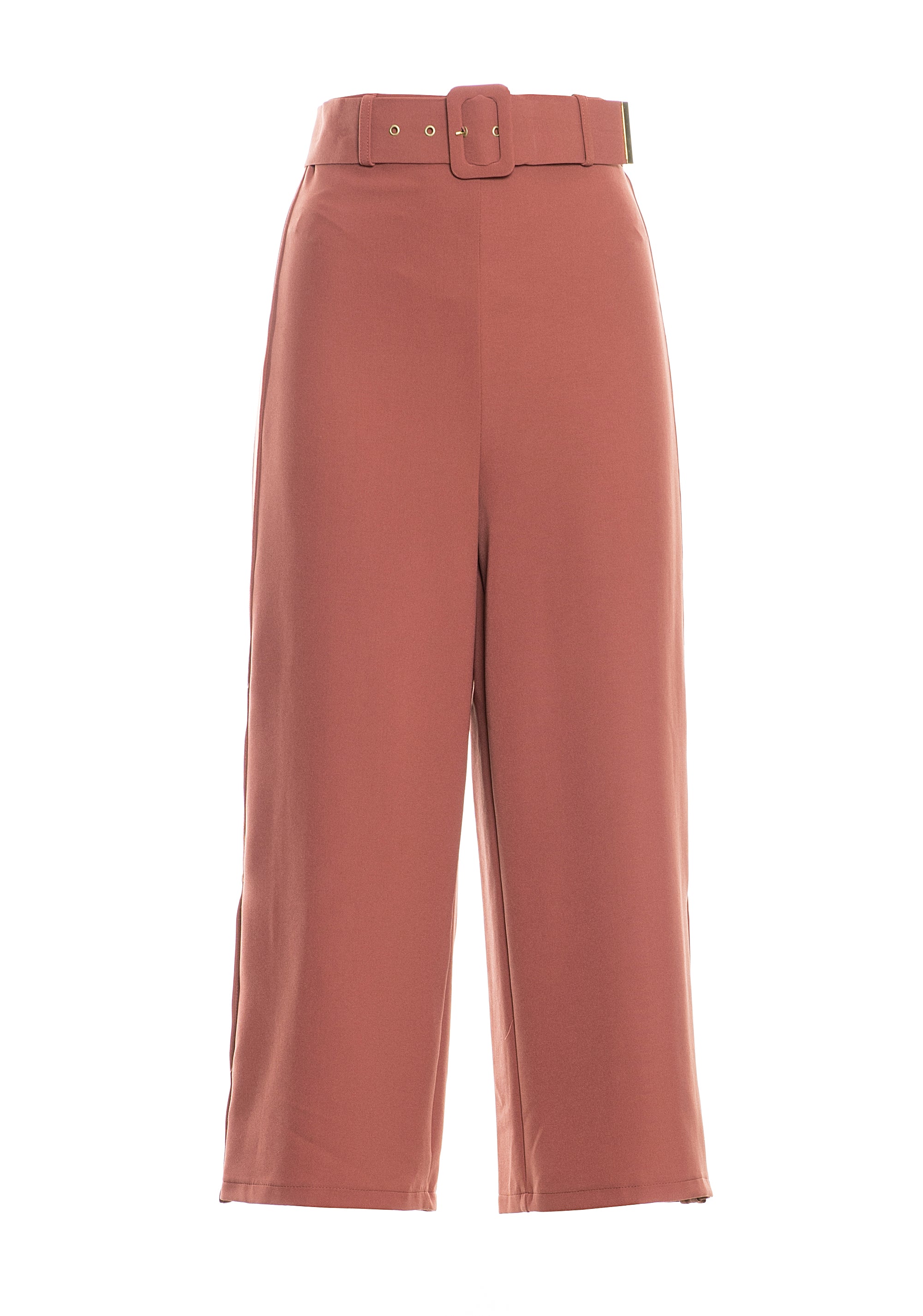 Pantalone cropped marroni