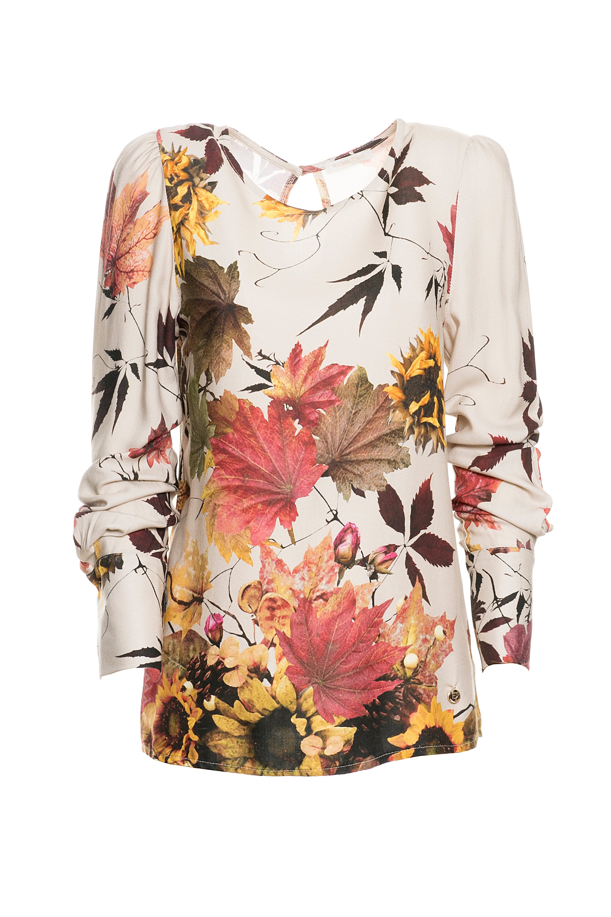 Blusa con stampa floreale