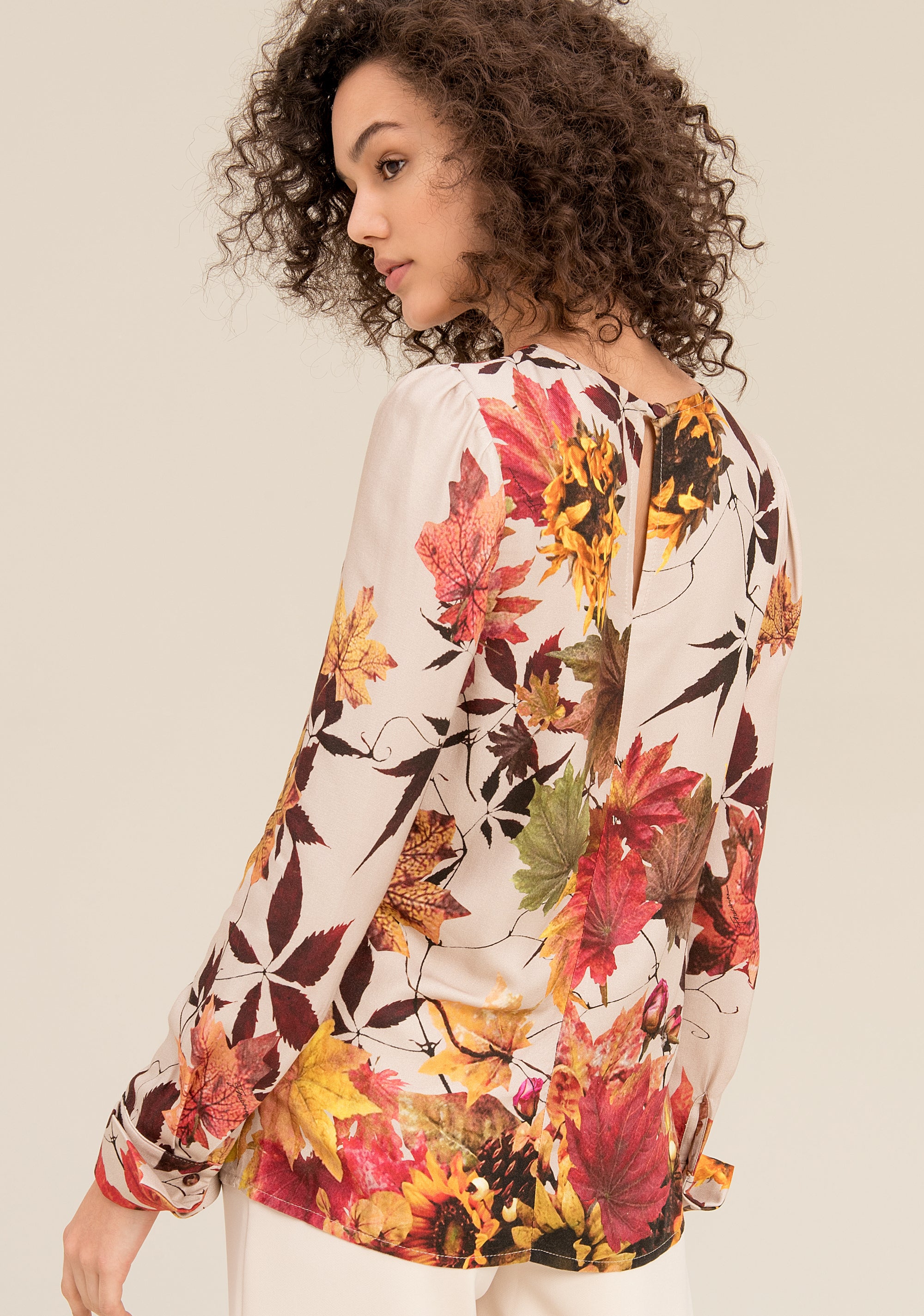 Blusa con stampa floreale-Fracomina-FR19FP590