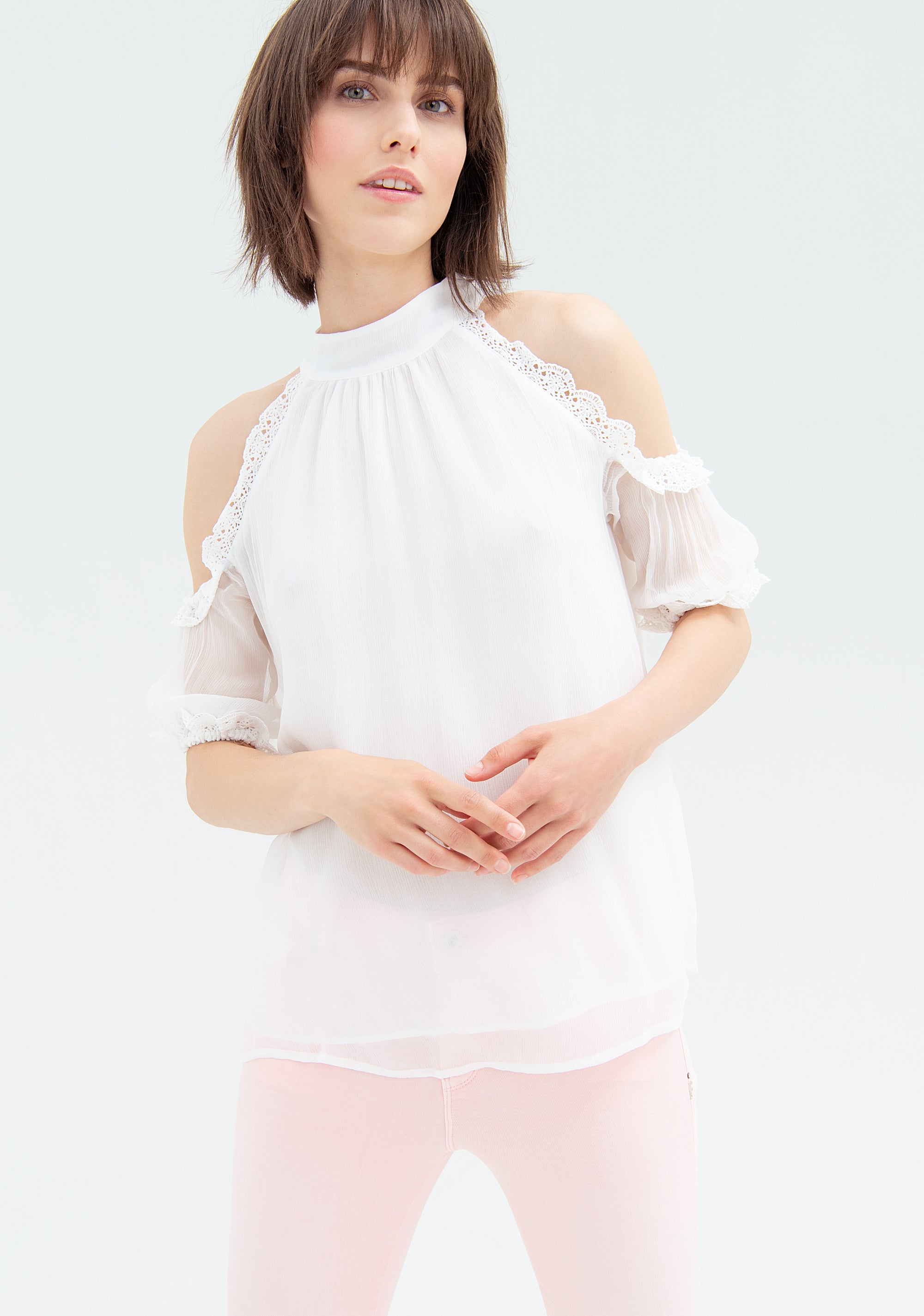 Blusa ampia in voile