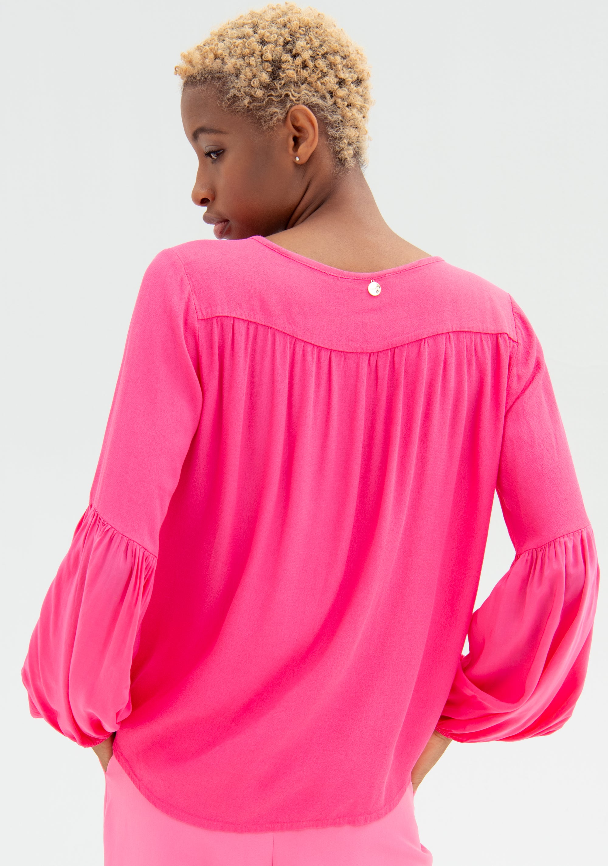 Blusa regular in viscosa