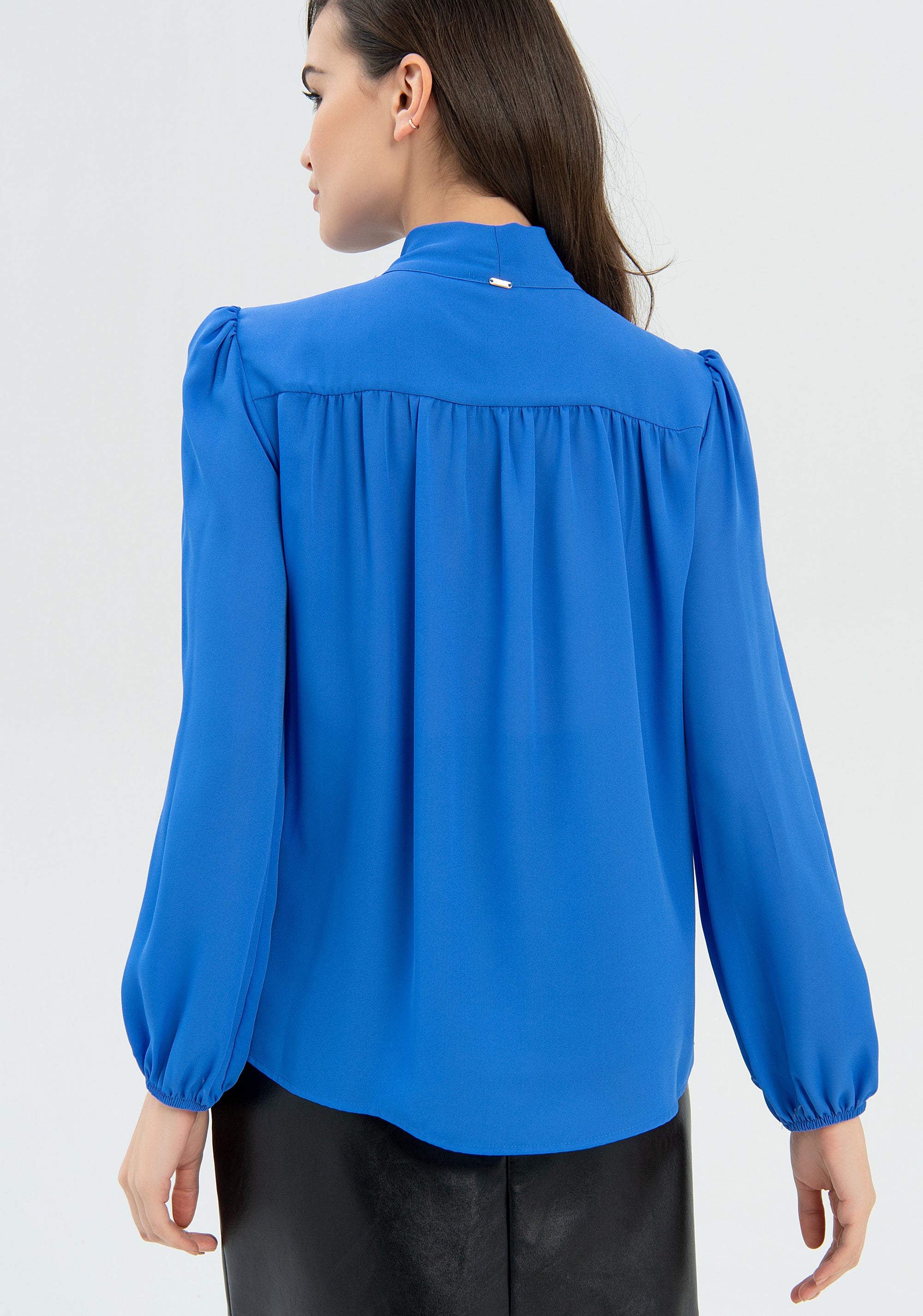 Blusa ampia in georgette-FRACOMINA-FR22WT1017W41201-078-FA-XS