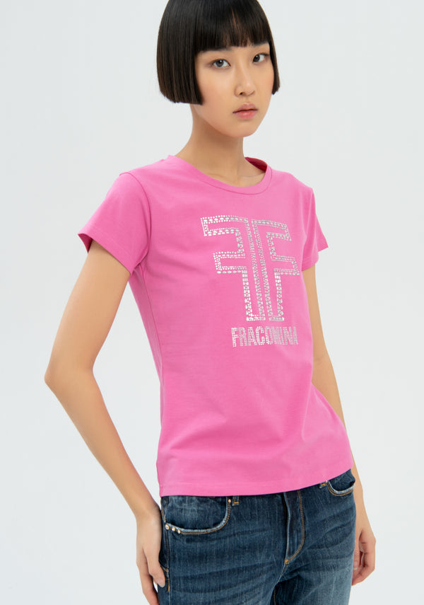 T-shirt regular in jersey di cotone stretch-FRACOMINA-FR22WT3002J40110-226-FA-XS