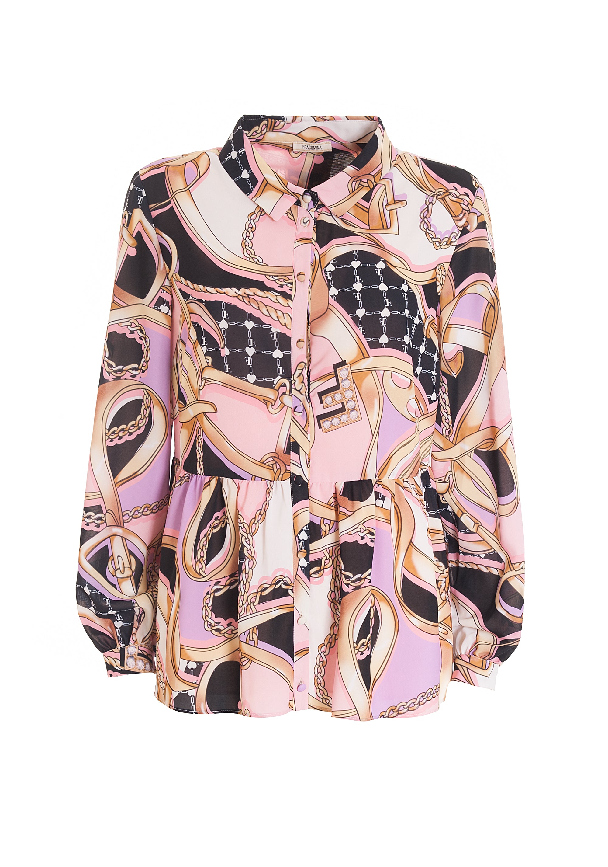 Camicia svasata in fantasia foulard-FRACOMINA-FR22WT6012W412N4-210-FA-XS