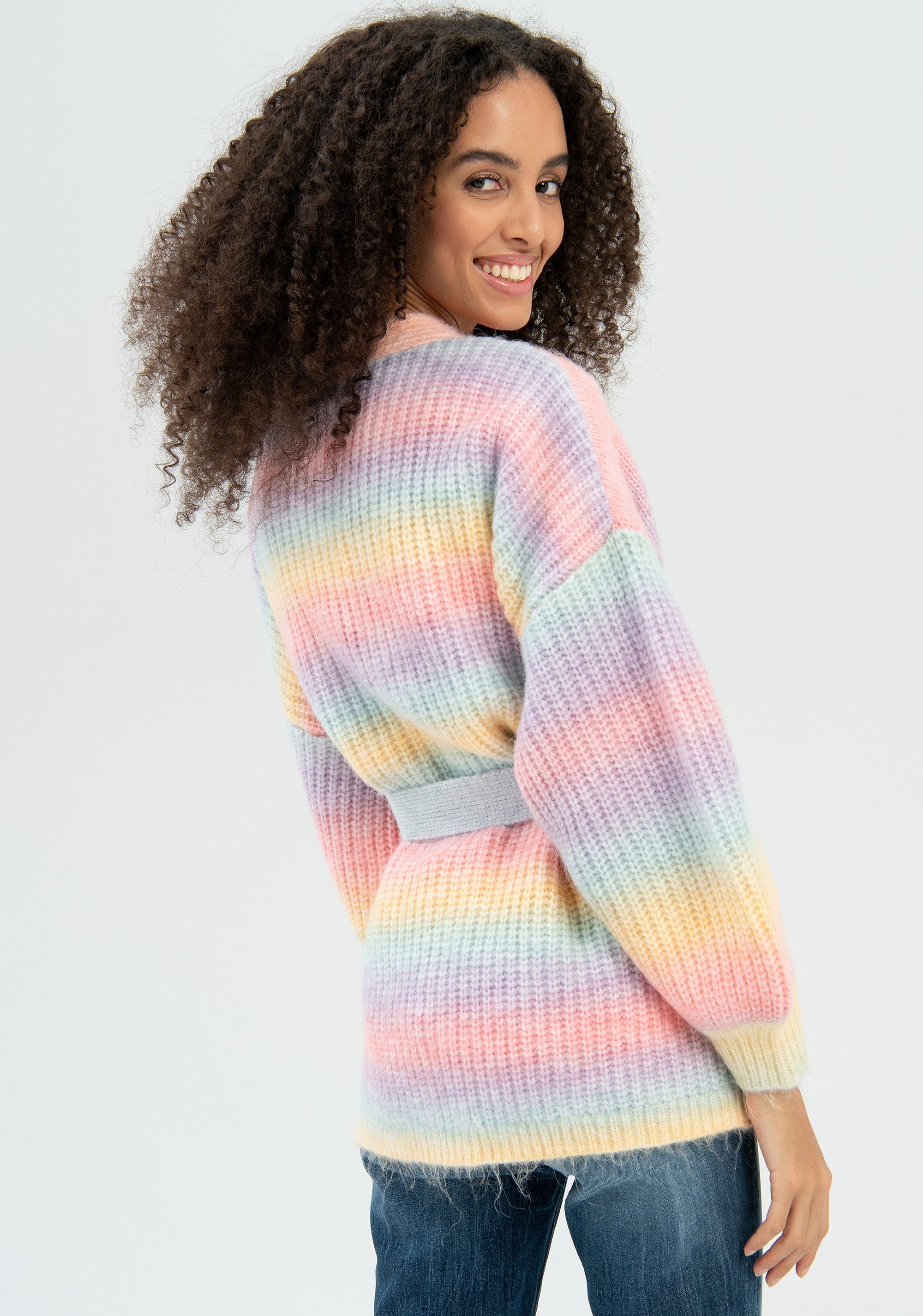 Cardigan over aperto multi colore-FRACOMINA-FR22WT8006K45801-210-FA-XS