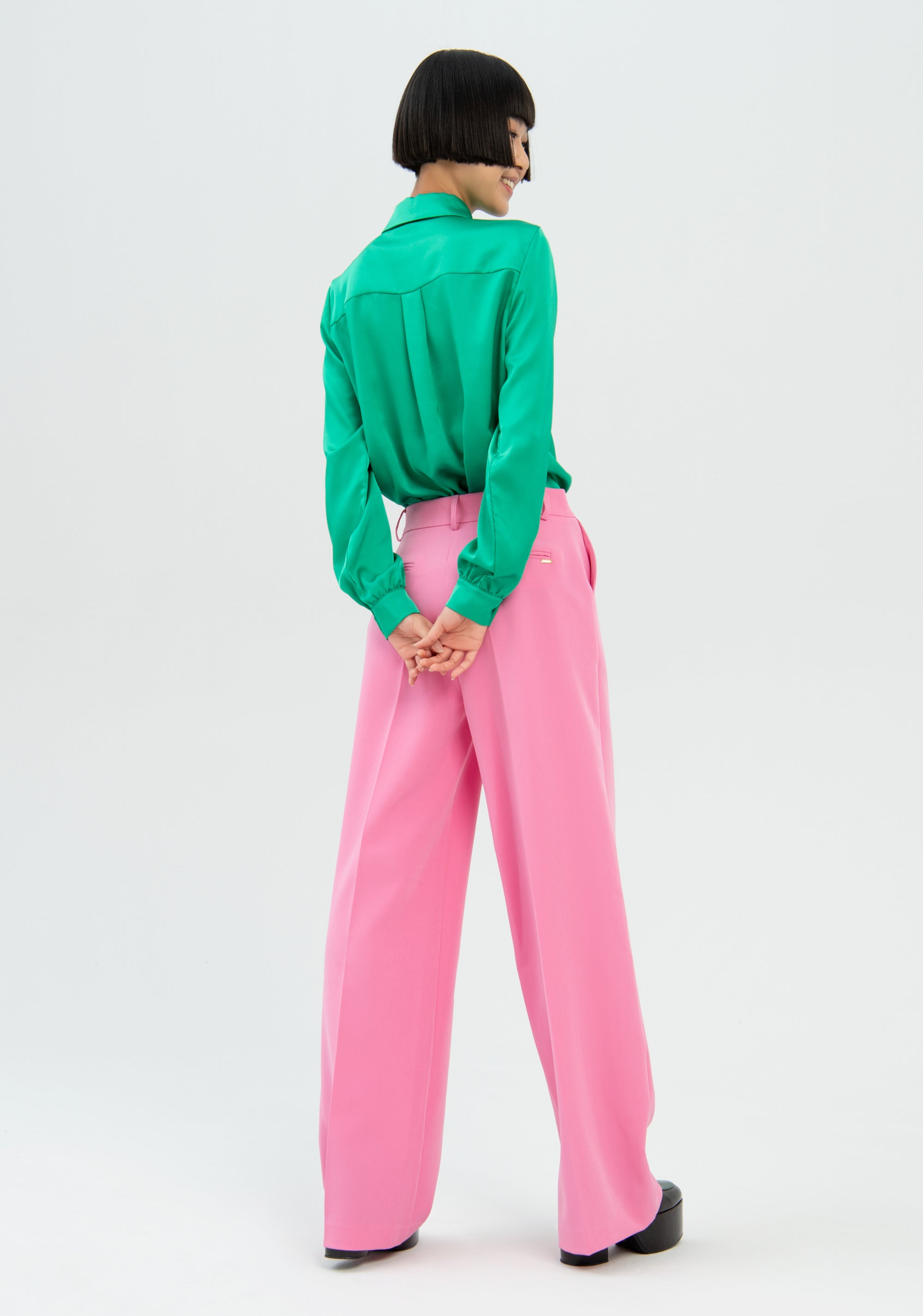 Pantalone palazzo flare in tessuto tecnico-FRACOMINA-FR22WV3008W42901-226-FP-36