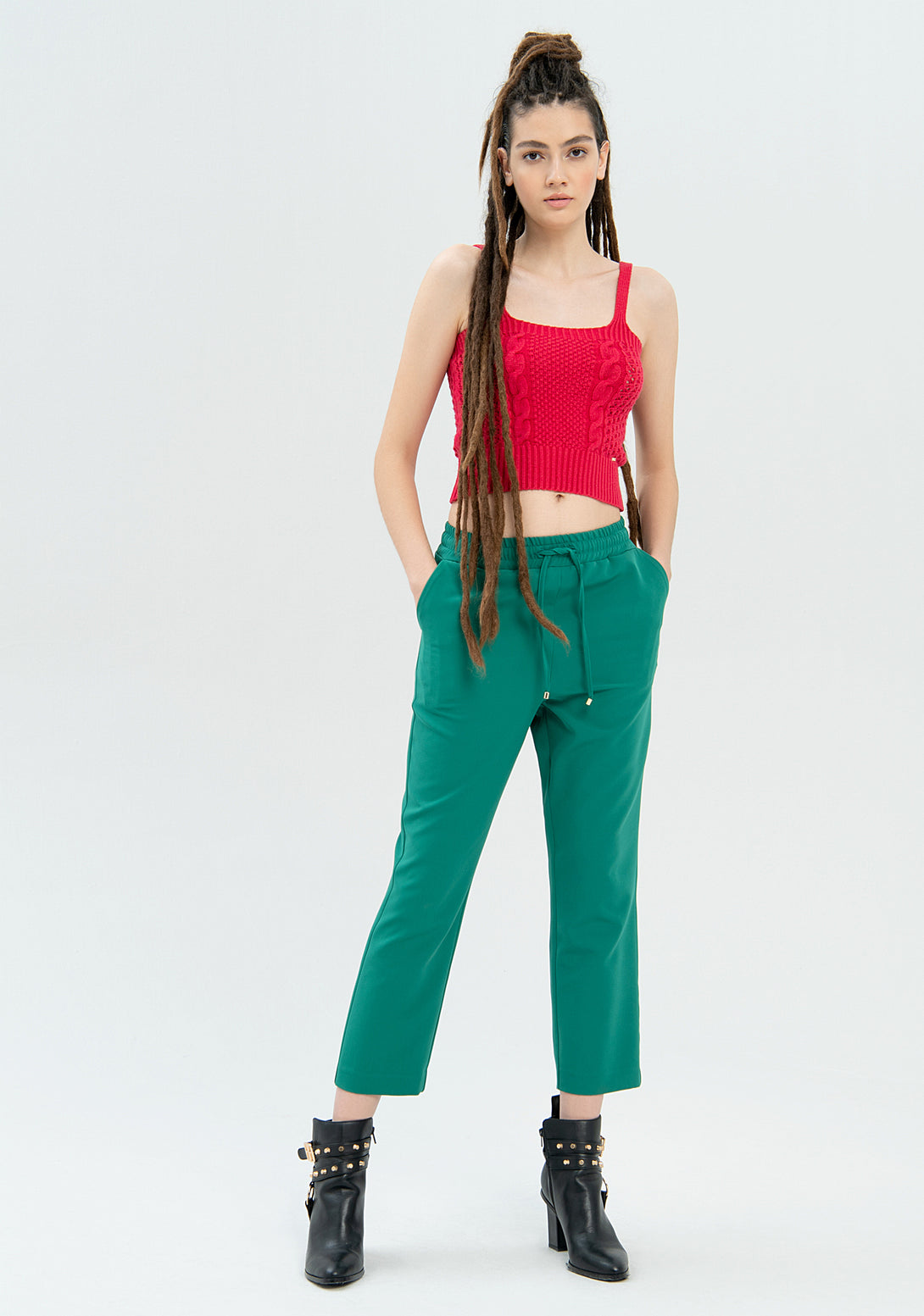 Pantalone chino regular con vita alta-FRACOMINA-FR22WV4003W42901-226-FP-36