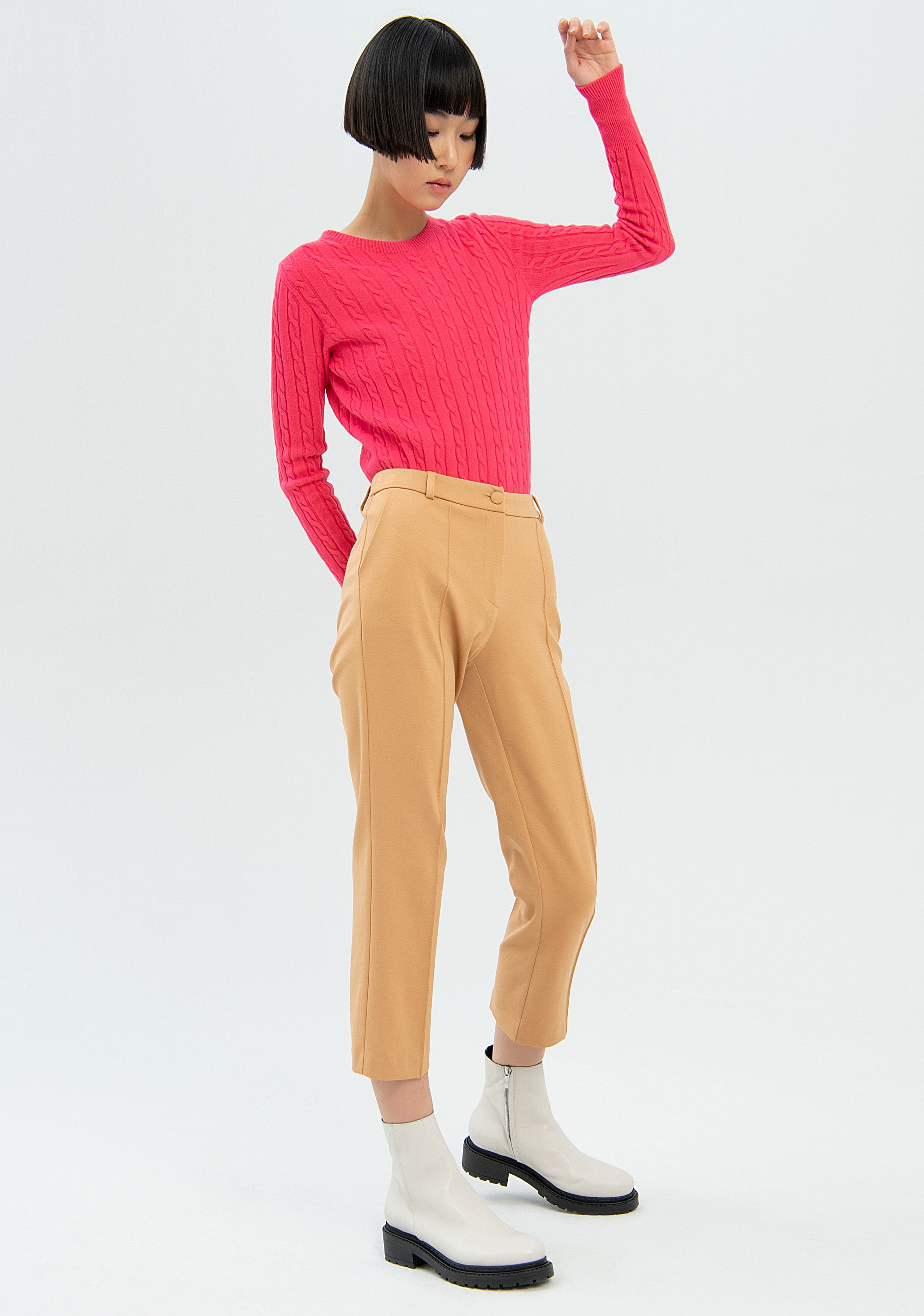 Pantalone chino regular in tessuto tecnico-FRACOMINA-FR22WV4012W49701-093-FP-36