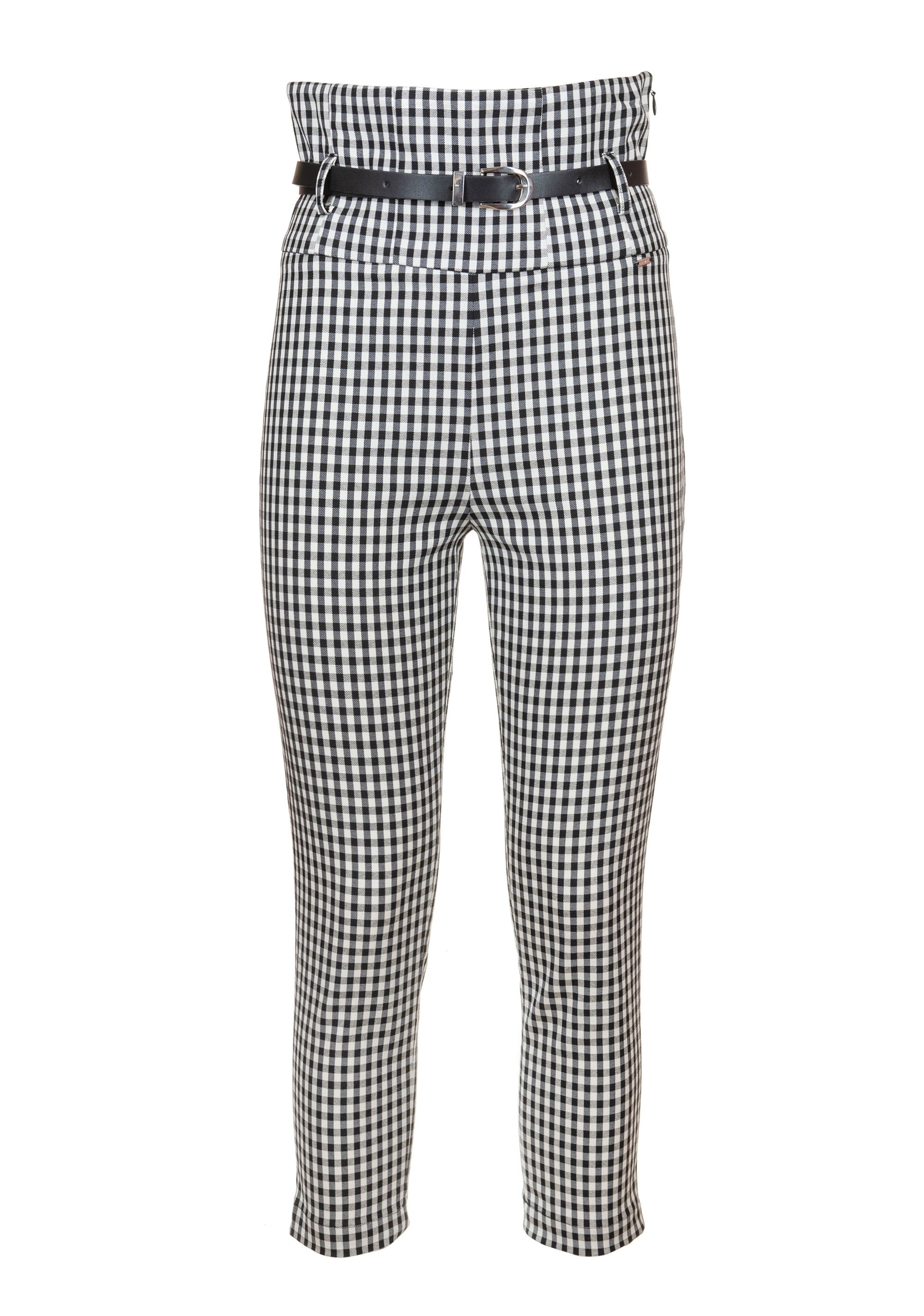 Pantalone cropped slim in vichy