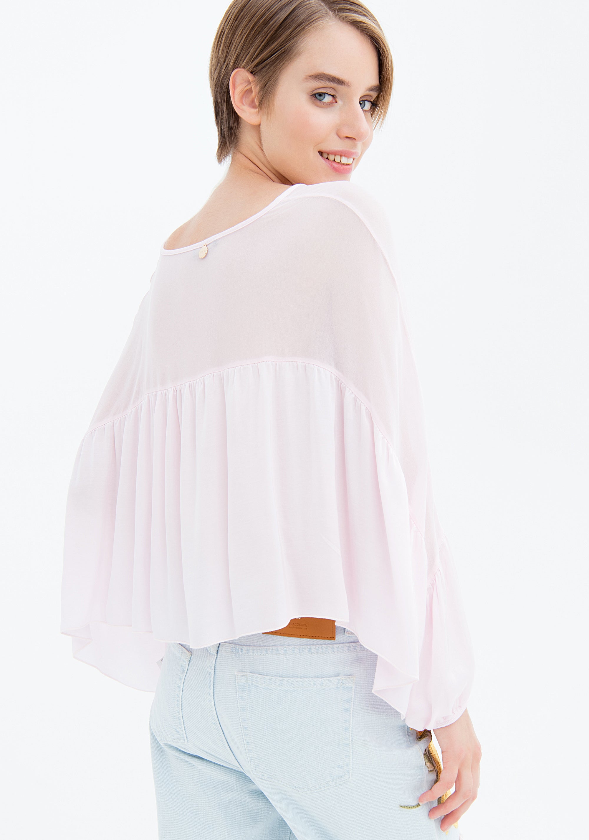 Blusa over in viscosa