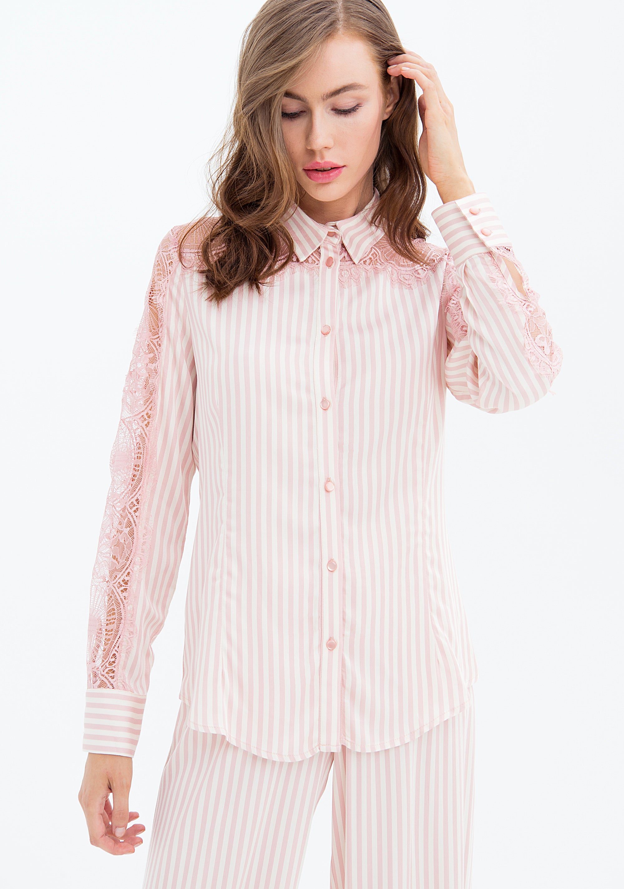 Camicia regular a righe