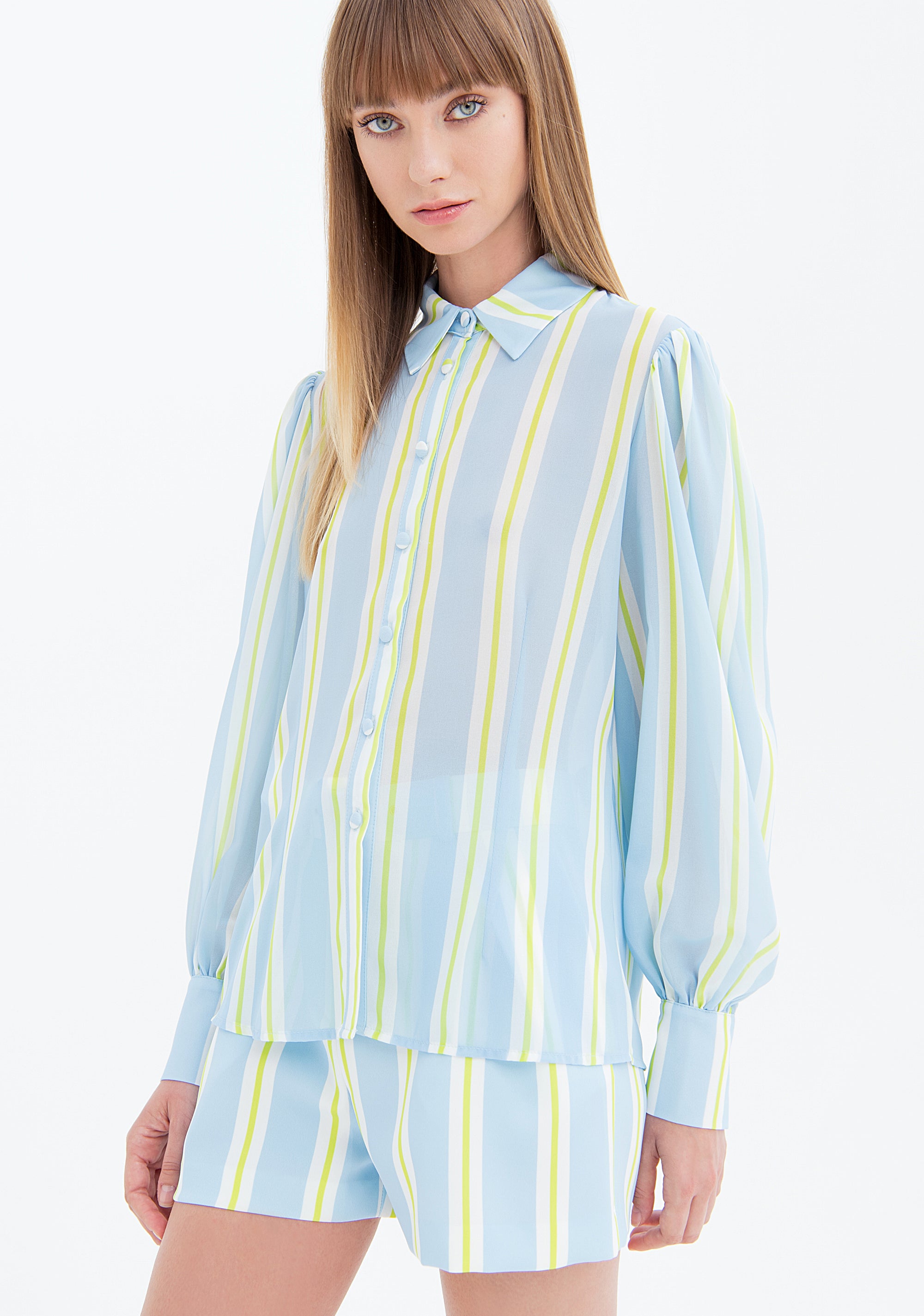 Camicia regular a righe